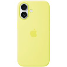 iPhone 17 Silicone Case with MagSafe - Neon Yellow,Model A3558<br>
