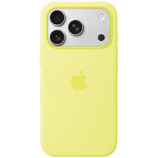 iPhone 17 Pro Silicone Case with MagSafe - Neon Yellow,Model A3559<br>