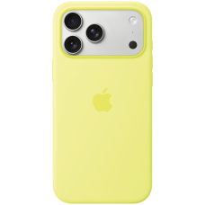iPhone 17 Pro Max Silicone Case with MagSafe - Neon Yellow,Model A3560<br>
