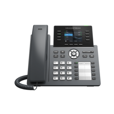 Grandstream GRP2634, Carrier-Grade IP Phones, 8  line keys, 12 SIP accounts, 32 VPK and 10 MPK, Gigabit Ethernet ports, PoE, HD (with power supply)<br>Protocols/Standards
SIP RFC3261, TCP/IP/UDP, RTP/RTCP, HTTP/HTTPS, ARP, ICMP, DNS(A record, SRV,
NAPTR),