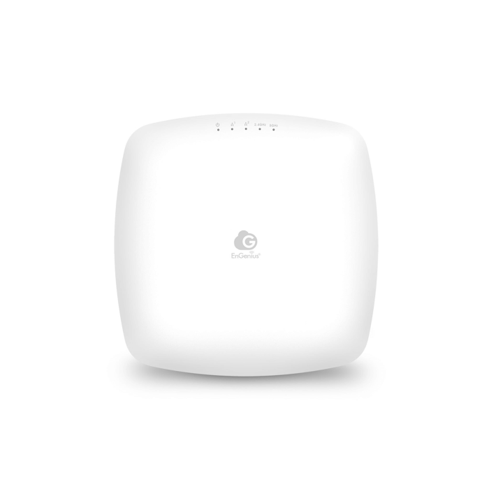 Cloud Managed AP Indoor Dual Band 11ac Wave2 800+1733Mbps 4T4R 2xGbE PoE.at(+) 8x3dBi ia<br>EnGenius Cloud Managed ECW130 indoor WiFi 5, 4x4, MU-MIMO access point reaches speeds up-to 1,733 Mbps on 5GHz and 800 Mbps on 2.4GHz band providing business-class