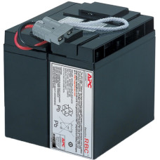 APC Replacement Battery Cartridge #7<br>Main
 - Product or component type Replaceable battery cartridge
 - Number of cables 1
 - Battery type Lead-acid battery
 - Provided equipment All necessary connectors
  - Battery Disposal Guide
  - Reusable packagin