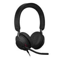Jabra Evolve2 40 SE, USB C/A, MS Stereo<br>SPECIFICATIONS Material: Headband: Ultra-soft foam covered with color-matched silicone, Ear cushions: Soft foam covered with color-matched leatherette, Aluminum slider. Warranty: 2 years. Jabra Direct/Jabra Xpres