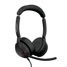 Jabra Evolve2 50, USB C/A MS Stereo<br>Active Noise Reduction (ANC)
Active noise reduction

Speaker size
28 mm

Maximum speaker input power
30 MW

Speaker frequency range
20 Hz – 20,000 Hz

Speaker bandwidth (music mode)
20 Hz – 20,000 Hz

Speaker bandwid