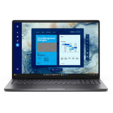 Dell Pro 16 PC16250/C5 220U/16GB/512GB SSD/16.0' FHD+/Integrated/FgrPr/FHD/IR Cam/Mic/WLAN + BT/Backlit Kb/3 Cell/W11Pro/1Y PS<br>Right view
1.	USB 3.2 Gen 1 Type-A
2.	USB 3.2 Gen 1 Type-A with PowerShare
3.	RJ45 Ethernet port, 1GbE
4.	Wedge-shaped l