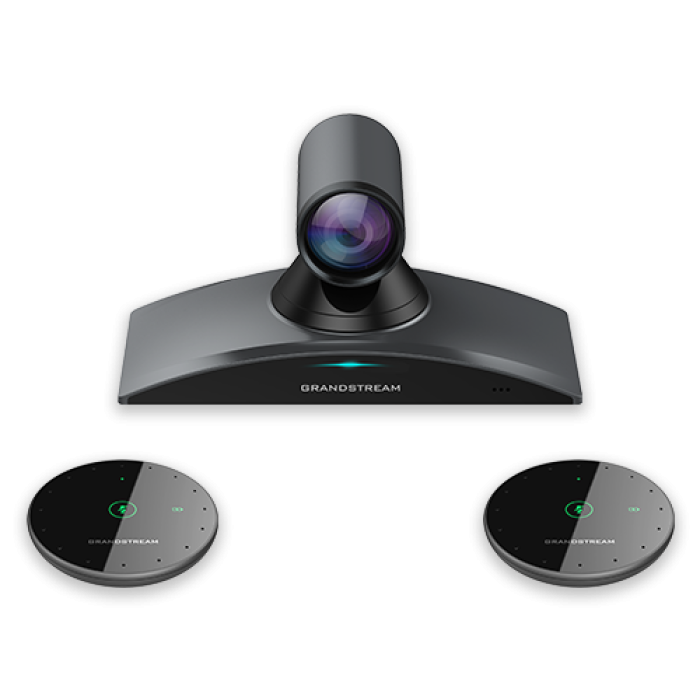 Grandstream GVC3220 - video conferencing system 4K, Android 9.0, Bluetooth, WIFI, 8M pixel CMOS sensor, 12x zoom and PTZ, 1x USB 3.0, 1x USB 2.0, 1xSD<br>Technical specifications: 
Protocols / Standards SIP RFC3261, H.323,BFCP, TIP, RTP/RTCP, HTTP/HTTPS, 