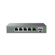 Grandstream GWN7700M, Unmanaged 2.5G Multi-Gigabit Network Switch, 5x 2,5GbE RJ45, 1x SFP+,  metal case, 12V/1A PSU<br>The GWN7700M series includes unmanaged multi-gigabit network switches for home offices and small companies. They provide an Internet con