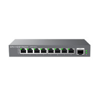 Grandstream GWN7701M, Unmanaged Network Switches, 8-ports 2.5 Gigabit Ethernet, 1 SFP+ port, Desktop, wall-mount The GWN7700M series are unmanaged multi—gigabit network switches that provide high-speed network connectivity of up to 2.5 Gbps for home o