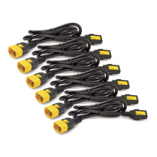 Power Cord Kit (6 ea), Locking, C13 to C14, 1.8m<br>Main characteristics:
  - Input Connection Type IEC 60320 C14;
  - Length 1.83 m;
  - Number of cables 6;

Physical parameters:
  - Black color;
  - Height - 24 cm;
  - Width - 7.5 cm;
  - Depth - 5.5 cm