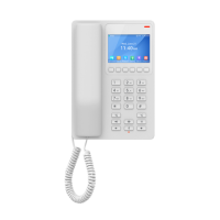 Grandstream GHP630, Compact Hotel IP Phone, 2 SIP accounts, 2 lines, 1x Ethernet 10/100 PoE, 480x320 (3.5") Color LCD, no PSU, White<br>Protocols/standards
SIP: SIP RFC3261, TCP/IP/UDP, RTP/RTCP, RTCP-XR, TLS, SRTP
Network: IPv4, IPv6, HTTP/HTTPS, AR
