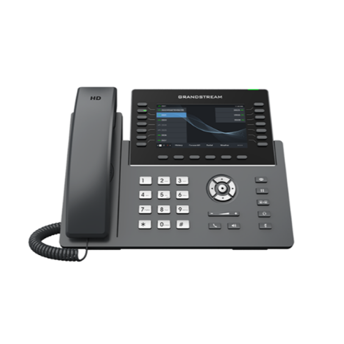 Grandstream GRP2650, Carrier-Grade IP Phones, 14  line keys, 16 SIP accounts, 48 Digital BLF and Speed Dial keys, HD (with power supply)<br>Protocols/standards
SIP RFC3261, TCP/IP/UDP, RTP/RTCP, HTTP/HTTPS, ARP, ICMP, DNS (record A, SRV,
NAPTR), DHCP, PPP