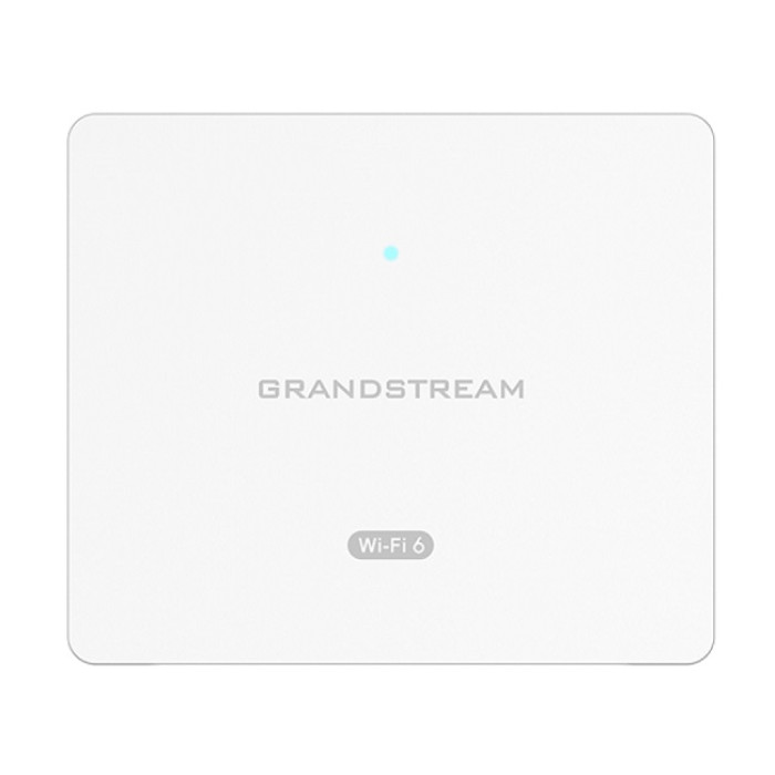 Grandstream GWN7604, Indoor AX3000 Wi-Fi 6 Access Point, 2x2:2 2.4G, 3x3:2 5G, 1x GbE PoE, 2x GbE with PSE, 1x GbE, up to 100m coverage, up to 256 wireless clients, 3Gbps aggregate wireless throughput<br>An access point with Wi-Fi 6 support and built-in P
