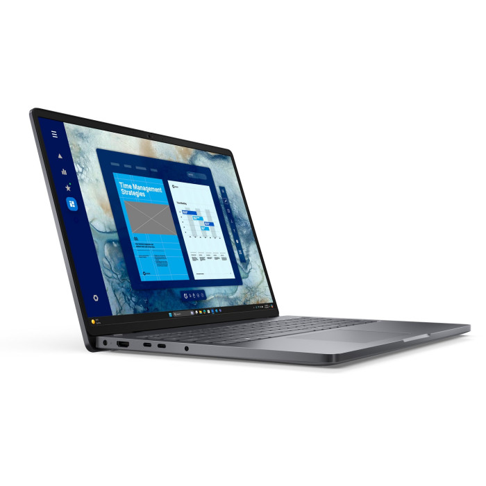 Dell Pro 16 PC16250/C5 220U/16GB/512GB SSD/16.0' FHD+/Integrated/FgrPr/FHD/IR Cam/Mic/WLAN + BT/Backlit Kb/3 Cell/W11Pro/1Y PS<br>Right view
1.	USB 3.2 Gen 1 Type-A
2.	USB 3.2 Gen 1 Type-A with PowerShare
3.	RJ45 Ethernet port, 1GbE
4.	Wedge-shaped l