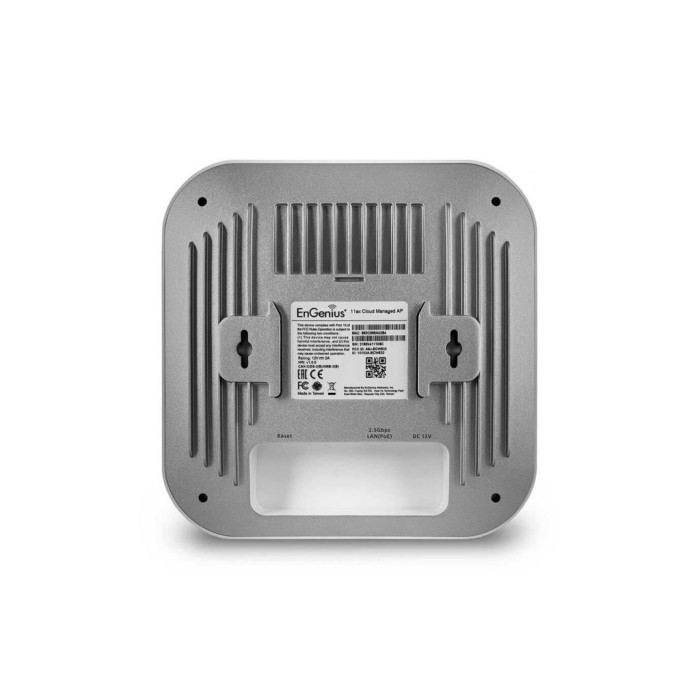 Cloud Managed AP Indoor Dual Band 11ax 1148+2400Mbps 4T4R 2.5GbE PoE.at(+) 3dBi ia Scanning Radio BLE<br>EnGenius Cloud Managed Wi-Fi 6 4×4 Indoor Access Point ECW230 S supports dual concurrent 802.11ax Wi-Fi 6 architecture, delivering supercharged speeds
