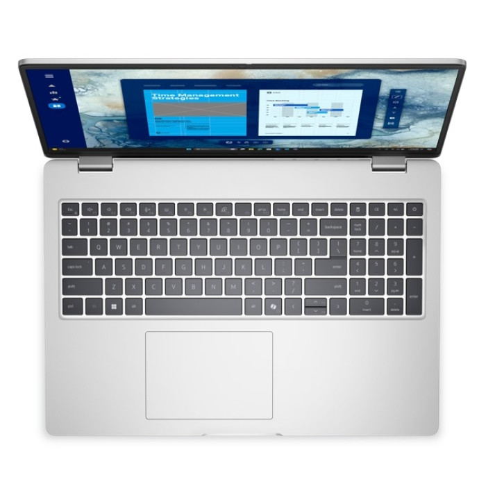 Dell Pro 16 PC16250/U7 255U/16GB/512GB SSD/16.0' FHD+/Integrated/FgrPr/FHD/IR Cam/Mic/WLAN + BT/Backlit Kb/3 Cell/W11Pro/1YwPS<br>Right view
1.	USB 3.2 Gen 1 Type-A
2.	USB 3.2 Gen 1 Type-A with PowerShare
3.	RJ45 Ethernet port, 1GbE
4.	Wedge-shaped l