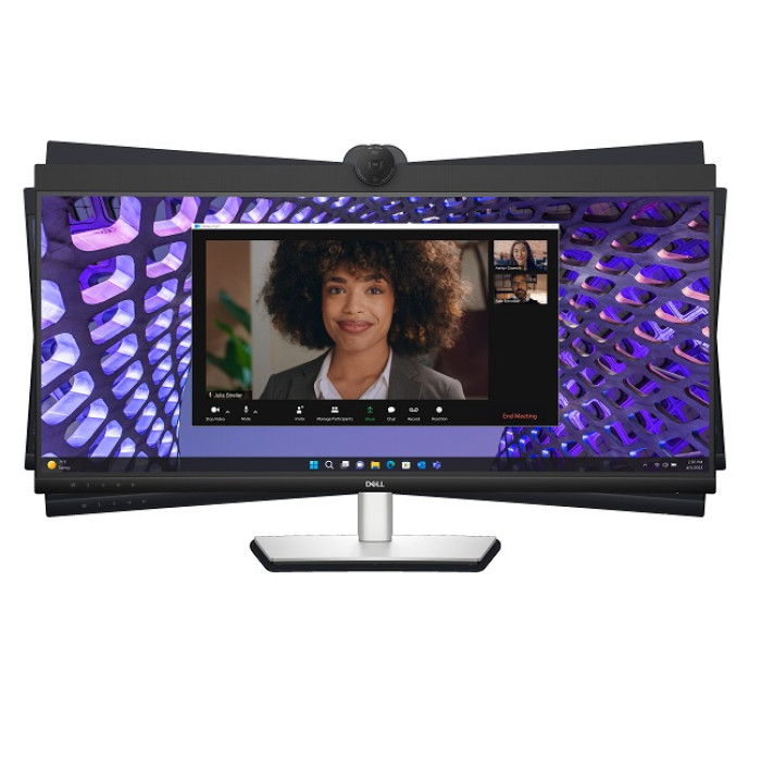 Dell 34 Curved Video Conferencing Monitor - P3424WEB, 86.71cm (34.1')/3Y Whole Unit Exchange<br>