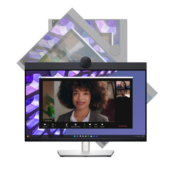Dell 24 Video Conferencing Monitor - P2424HEB,  60.47cm (23.8')/FullHD (1920 x 1080) at 60 Hz/IPS/16:9/250 cd/m2/1000:1/AG/4MP RGB+IR 2K camera/3Yr w<br>The diagonal viewing size
is 23.8 inches

Panel Type
Planar Switching Technology (IPS)

Viewing a