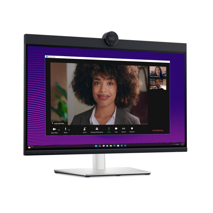 Dell 27 Video Conferencing Monitor - P2724DEB,  68.47cm (27.0')/QHD (2560 x 1440) at 60 Hz/IPS/16:9/350 cd/m2/1000:1/AG/4MP RGB+IR 2K camera/3Yr w<br>Ports

    1x HDMI (HDCP 1.4)
    1x DP 1.4 (HDCP 1.4)
    1x DP-out with MST
    1x RJ45 Ethernet p