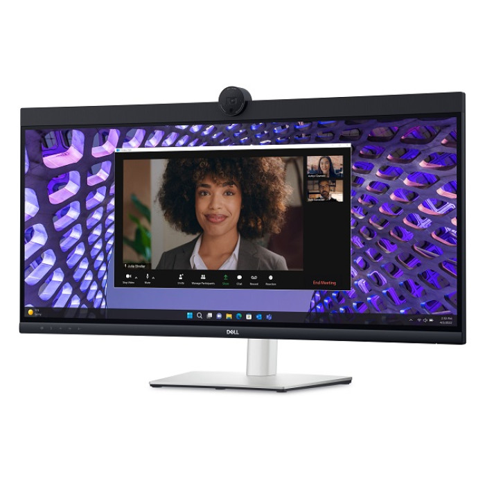 Dell 34 Curved Video Conferencing Monitor - P3424WEB, 86.71cm (34.1')/3Y Whole Unit Exchange<br>