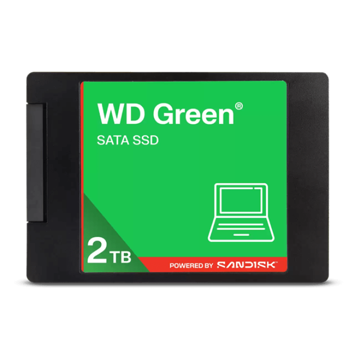 Твердотельный накопитель 2000GB SSD WD GREEN 2.5”/7mm SATA R545/W545MB/s WDS200T5G0A-00CPT0
