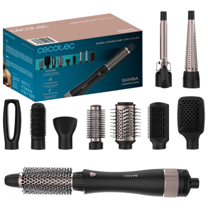 Cecotec CeramicCare Styler (10в1) стайлер черный