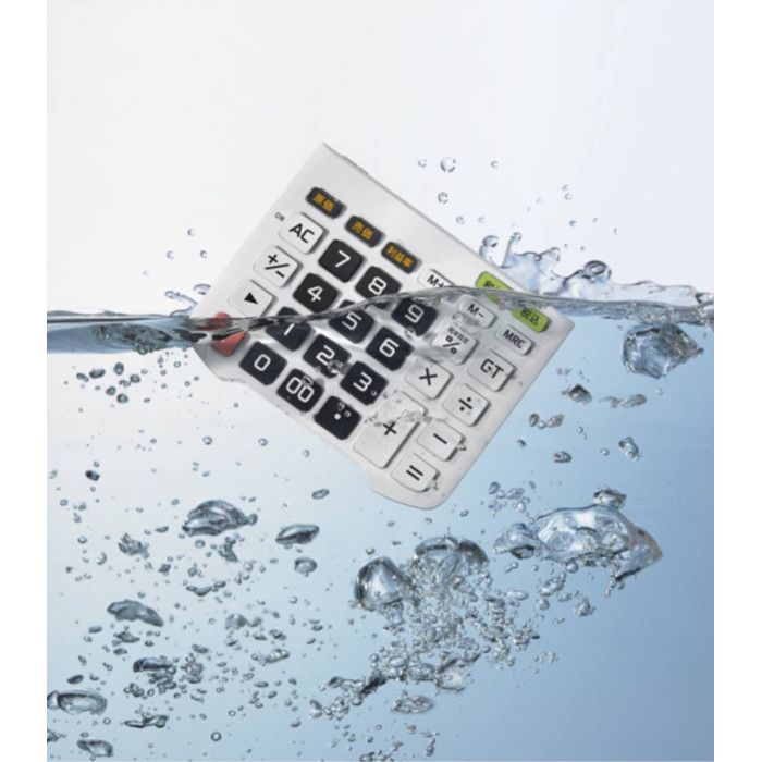 CASIO WD-320MT-W-EC, 12-разрядный, черный, белый