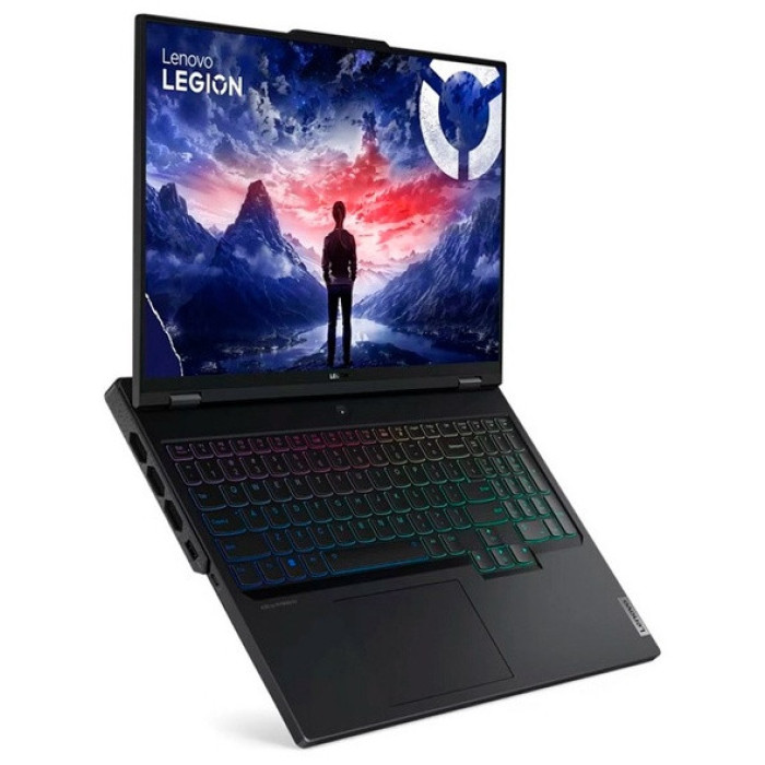 Ноутбук Lenovo 83DE004HRK Legion Pro 7 16IRX9H 16' WQXGA(2560x1600) IPS 240Hz/Intel Core i9-14900HX up to 5.8GHz (P), 4.1GHz (E) (24Cores)/32GB/1TB SSD/NVIDIA GeForce RTX4090 16GB/Wi-Fi 6E/BT5.3/1080P HD Camera/RGB Backlit PerKey/NoOS/1Y/Eclipse Black