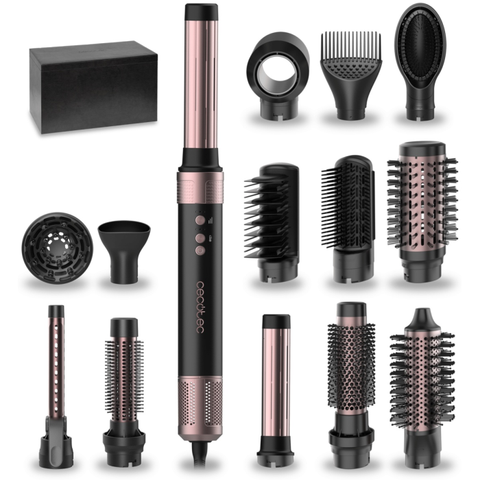 Cecotec CeramicCare AirGlam 14 в 1 стайлер черный