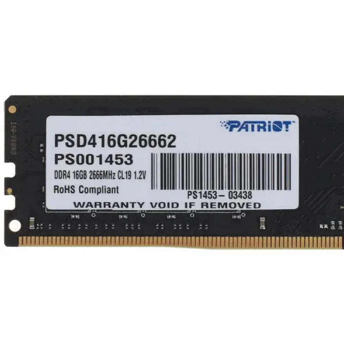DIMM DDR4 16 GB Patriot, PSD416G26662, CL19
