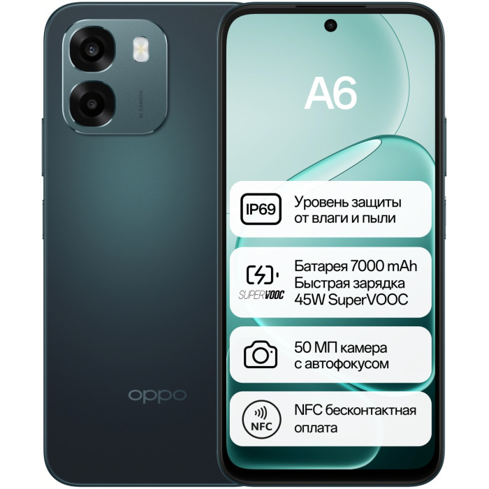 OPPO A6 NFC 8 ГБ/128 ГБ темно-синий