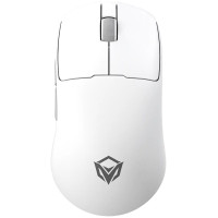 Mouse Meetion GW40 Pro, Wireless, 7200DPI, 26000fps, 230mAh, 6 Button, USB-C, 2.4 GHz/BT, White