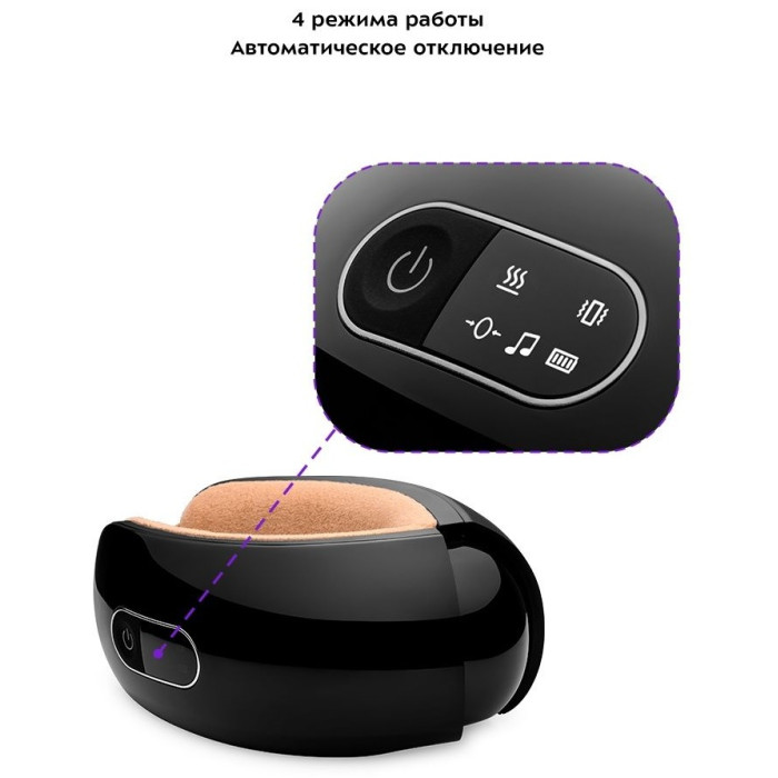 Kitfort КТ-2949 очки вибрационный, надавливающий, разогревающий