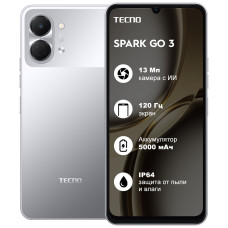 TECNO SPARK Go 3 4 ГБ/128 ГБ серый