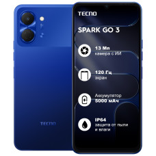 TECNO SPARK Go 3 4 ГБ/128 ГБ синий