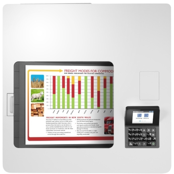 HP Color LaserJet Enterprise M554dn белый