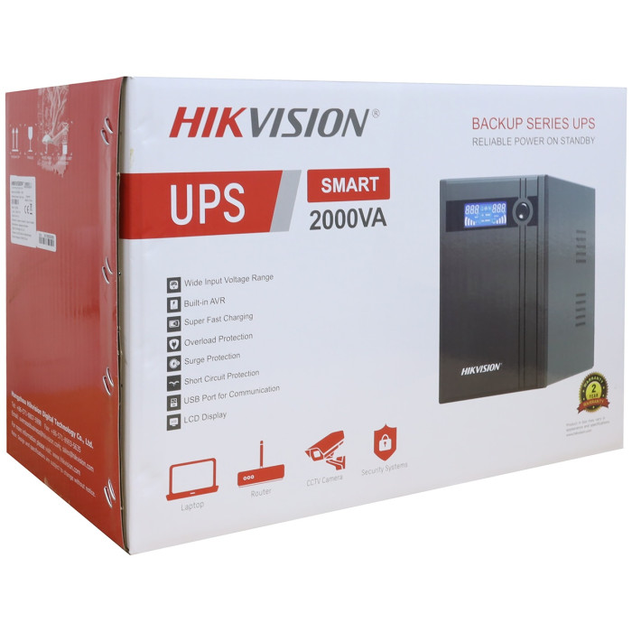 Источник бесперебойного питания Hikvision DS-UPS2000 Schuko