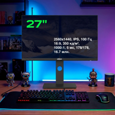 27" Dahua DHI-LM27-P301A черный