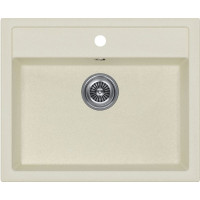 TOP 60 Ku-Granit накладная 36х49.5х19.5 см, искусственный гранит, тон жасмин