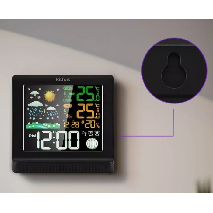 Метеостанция Kitfort КТ-3382 черный