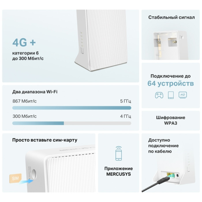 Маршрутизатор Mercusys MB230-4G