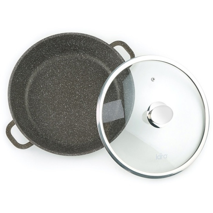 Сковорода сотейник LARA Rio Choco LR02-211 24 см, алюминий