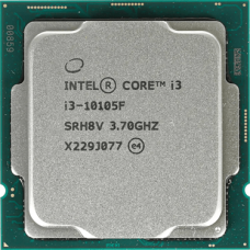 Процессор Intel Core i3-10105F 3,7GHz (4,4GHz) 6Mb 4/8 Core Comet Lake 65W FCLGA1200 Tray