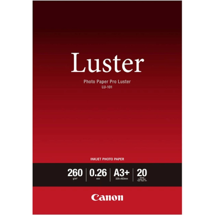 Глянцевитая фотобумага Canon LU-101 Pro Luster A3+ 20 шт.