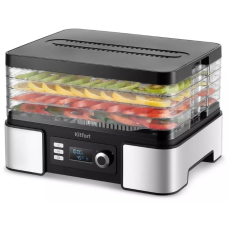 Электросушилка Kitfort КТ-1957 черный, серебристый