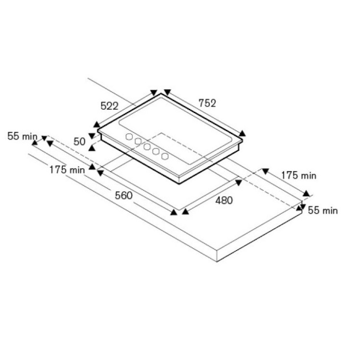 BERTAZZONI P 755 CHER AC белый