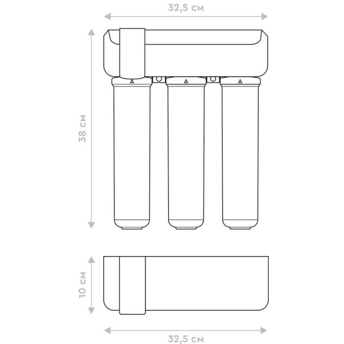 Система обратного осмоса БАРЬЕР Compact OSMO 100 Н262Р01, степеней очистки: 3