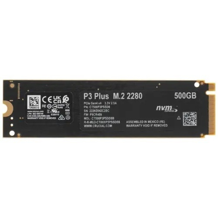 SSD Crucial P3 Plus CT500P3PSSD8 500 Гб