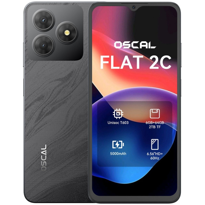 OSCAL FLAT 2C 3 ГБ/64 ГБ черный