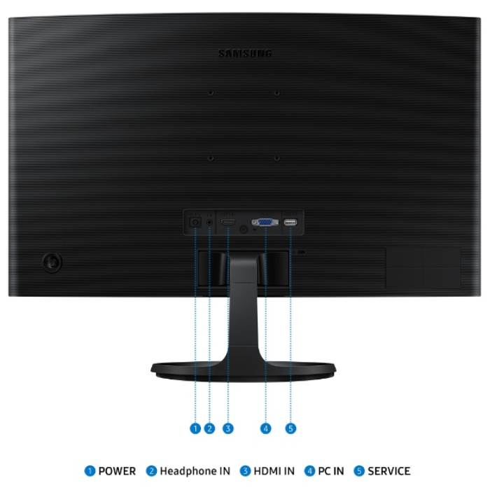 24' Samsung LS24D364GAIXCI черный