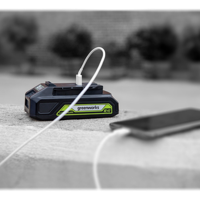 Greenworks G24USB2 2939207 Li-Ion 2 Ач 1 шт